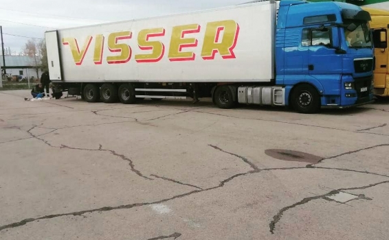 На нашем СВХ на оформлении партии винограда и хурм...