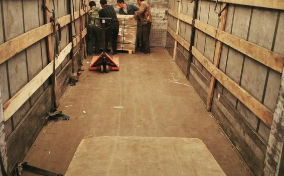 На Тачэн погрузка транспортного средства закончена...