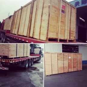 <p>Производственная линия выехала из Гуанчжоу. Оборудование поместилось на 2 транспортных средства и направляется на Тачен, где будет проведено экспортное оформление</p>
