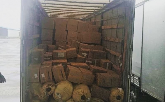 Завершена погрузка очередной партии сборного груза...