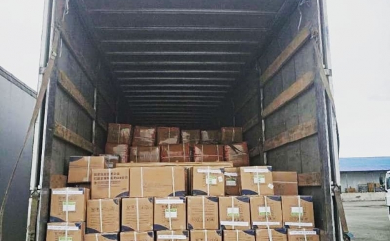 На Тачэн завершена погрузка в транспортное средств...